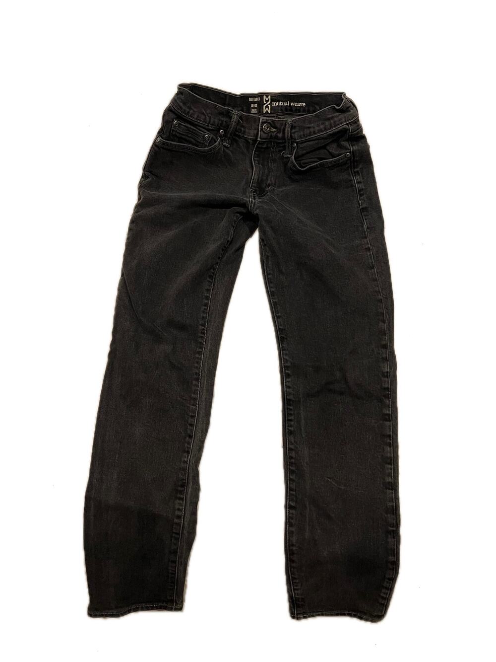 Mutual Weave Taper Black Jeans Mens 29x32